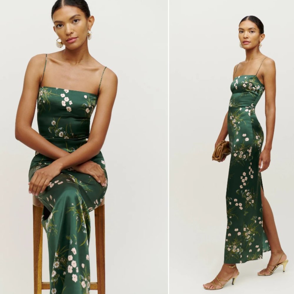 Reformation Frankie Silk Dress NWT Unworn